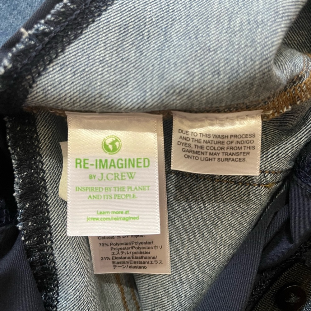 J. Crew Blue Skinny Jeans with Distressed Details - Picture 10 of 14